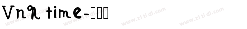 VnN time字体转换